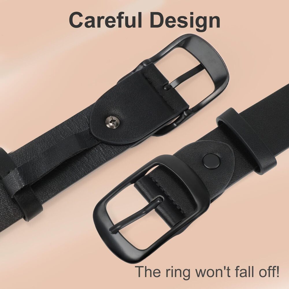 5194 2 Packs Leather Belts For Women Jeans Dress, Fashion Ladies View 4